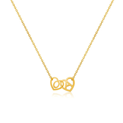 The Amara Heart Initial Necklace for Women